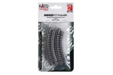KATO-Lemke K20-176 - N - Gleis, gebogen, R 117 mm 45° (4 Stück)